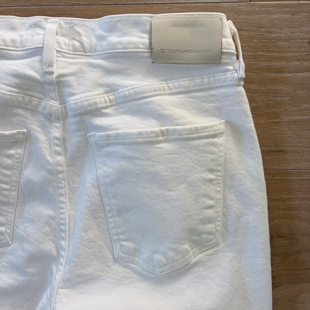 Citizens of Humanity Women's Isola Cropped Boot Jeans White sz 29 - Picture 4 of 8
